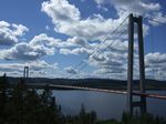 Auf dem Heimweg Richtung Sundsvall - über die Höga Kusten Brücke.